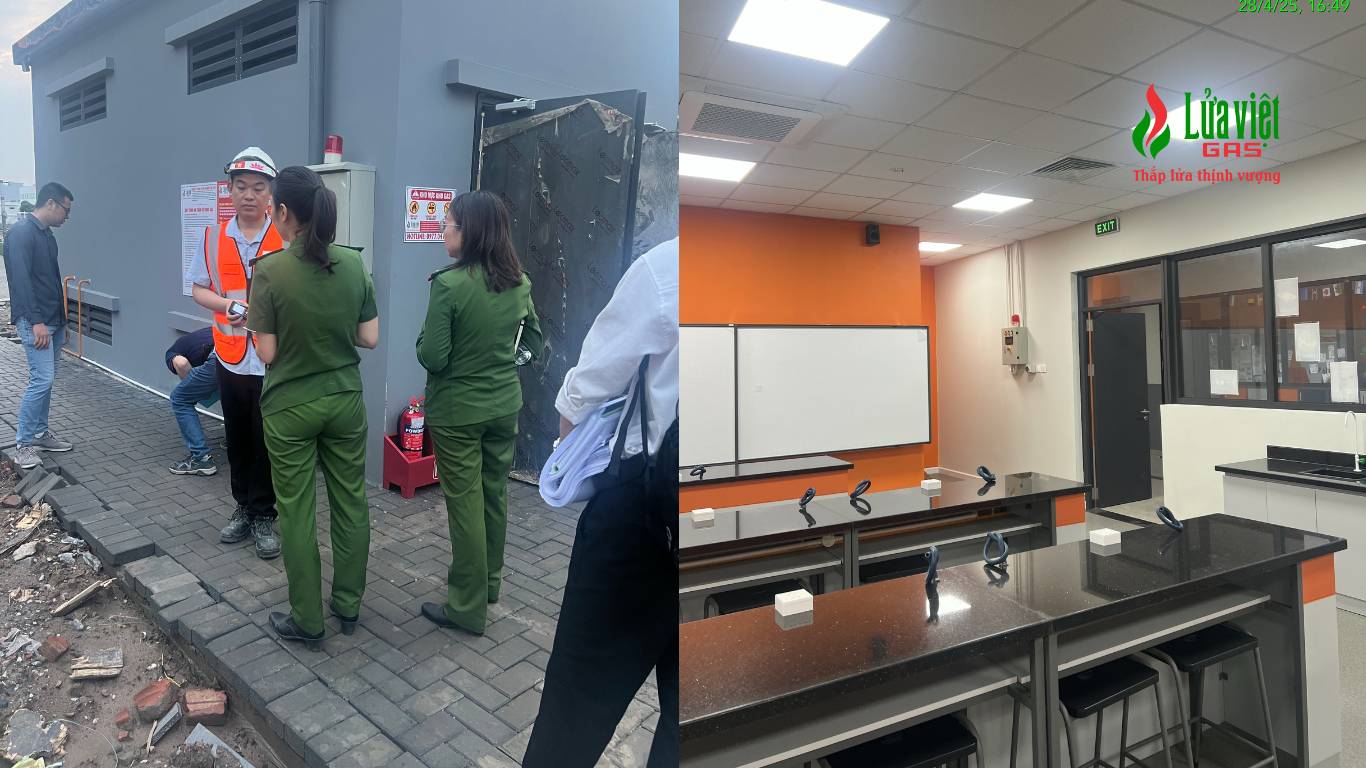 Lắp đặt hệ thống gas công nghiệp tại Trường quốc tế Singapore Hải Phòng – ảnh 4