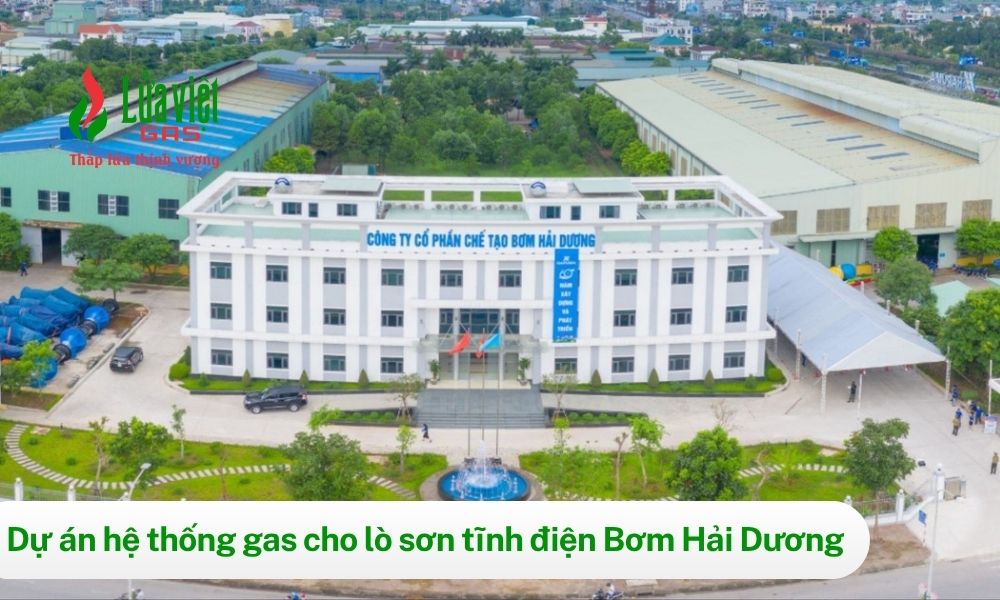 Lắp đặt hệ thống gas LPG cho lò sơn tĩnh điện tại Hải Dương
