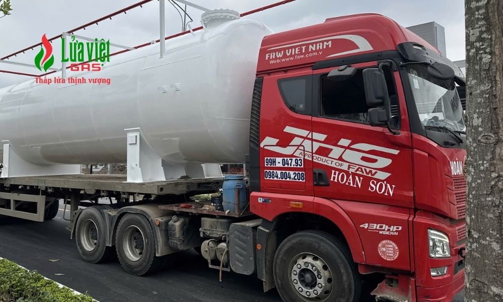 Mô hình cấp LPG tập trung cho dây chuyền sản xuất