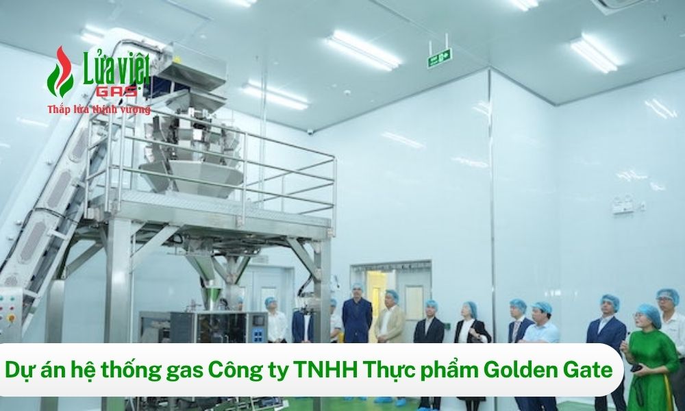 Lắp đặt hệ thống gas trung tâm cho Công Ty Golden Gate