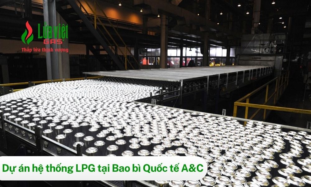 Lắp đặt hệ thống gas trung tâm tại Công ty AVC
