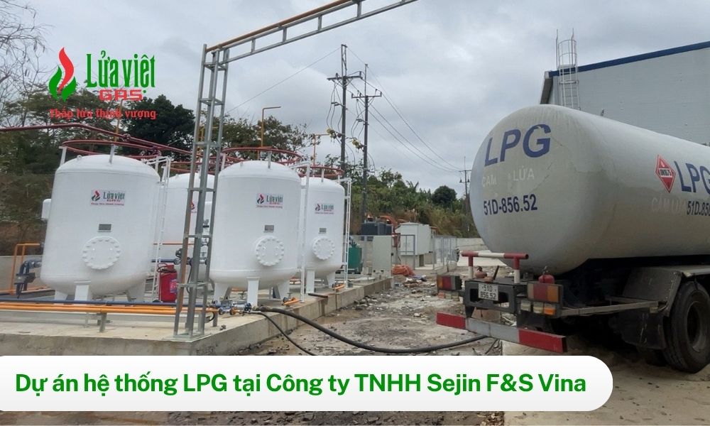 Lắp đặt LPG cho dây chuyền sấy nông sản Sejin F&S Vina
